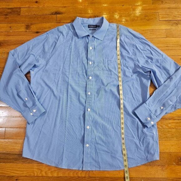 Southern Tide Intercoastal Shirt Men XXL Blue Plaid Long Sleeve Button-Down Adul - Picture 4 of 7